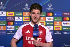 赖斯：我们会倾尽所有，为阿森纳留下属于自己的传奇