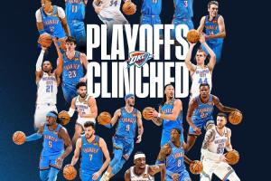 ⚡️雷霆提前13场锁定季后赛 联盟第一支！！