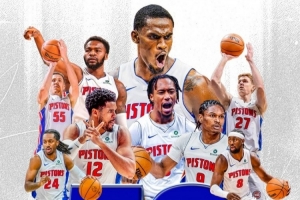 当家球星直接忽略！活塞官方发布50胜海报没坎宁安 引争议后删除